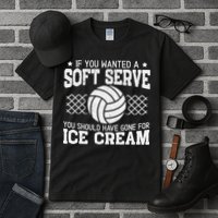 Retro If You Want A Soft Serve Go Get Ice Cream Volleyball Tall T-Shirt