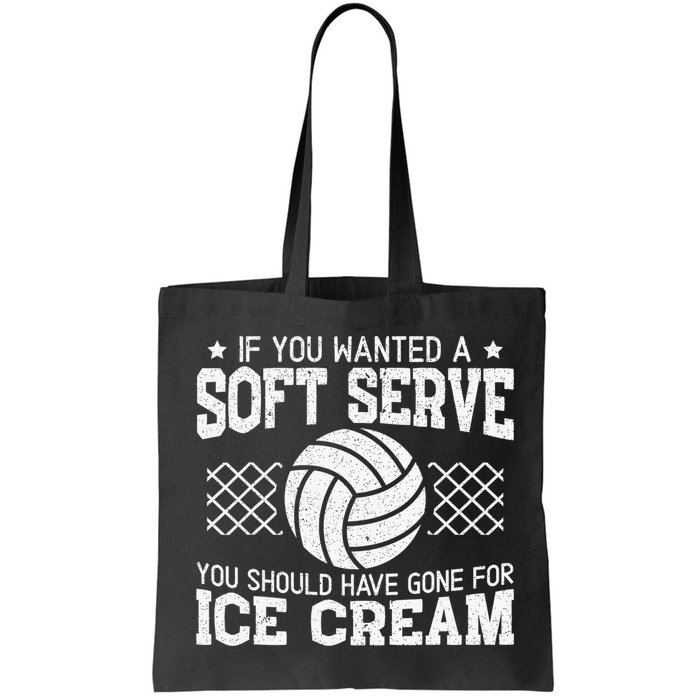 Retro If You Want A Soft Serve Go Get Ice Cream Volleyball Bag