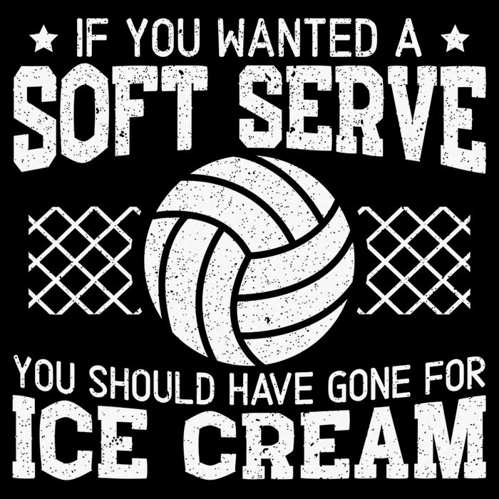 Retro If You Want A Soft Serve Go Get Ice Cream Volleyball Premium T-Shirt