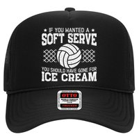 Retro If You Want A Soft Serve Go Get Ice Cream Volleyball Hat