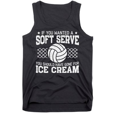 Retro If You Want A Soft Serve Go Get Ice Cream Volleyball Tank Top