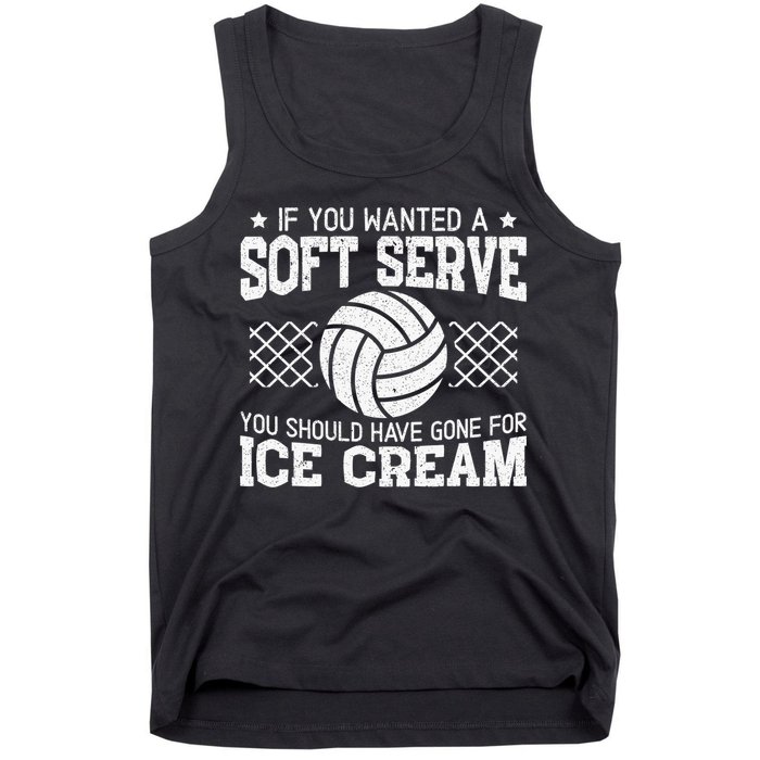 Retro If You Want A Soft Serve Go Get Ice Cream Volleyball Tank Top