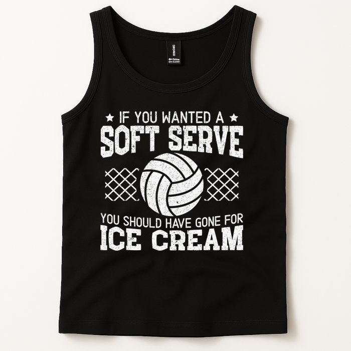Retro If You Want A Soft Serve Go Get Ice Cream Volleyball Tank Top