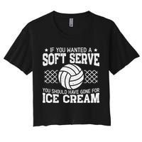 Retro If You Want A Soft Serve Go Get Ice Cream Volleyball Crop Top