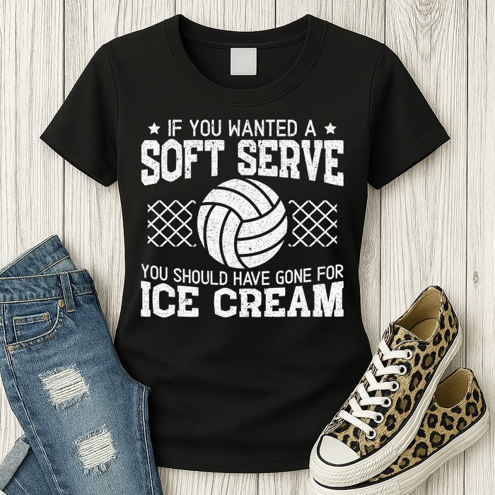Retro If You Want A Soft Serve Go Get Ice Cream Volleyball Womens T-Shirt