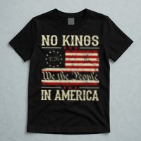 Retro June 14th No Kings In America 1776 USA Flag T-Shirt