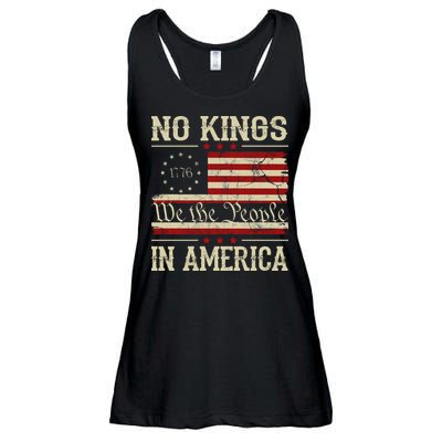 Retro June 14th No Kings In America 1776 USA Flag Ladies Essential Flowy Tank
