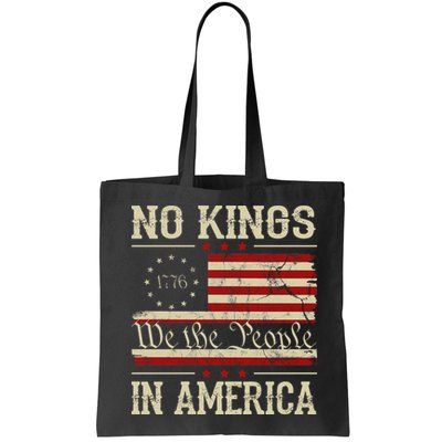 Retro June 14th No Kings In America 1776 USA Flag Bag