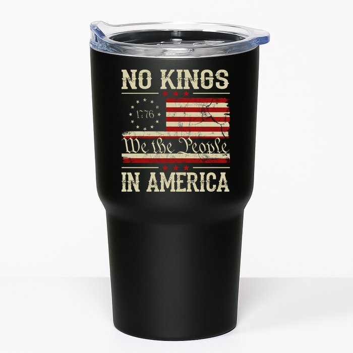 Retro June 14th No Kings In America 1776 USA Flag Tumbler