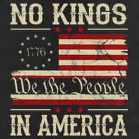 Retro June 14th No Kings In America 1776 USA Flag Tumbler