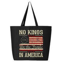 Retro June 14th No Kings In America 1776 USA Flag 25L Jumbo Tote