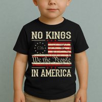Retro June 14th No Kings In America 1776 USA Flag Toddler T-Shirt