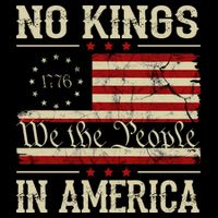 Retro June 14th No Kings In America 1776 USA Flag Toddler T-Shirt
