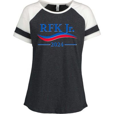 RFK Jr 2024 Election Enza Ladies Jersey Colorblock Tee