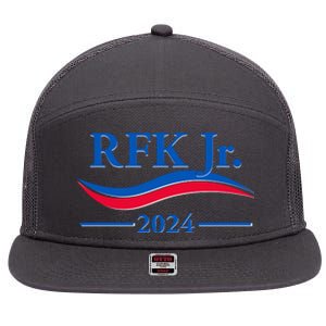 RFK Jr 2024 Election 7 Panel Mesh Trucker Snapback Hat