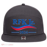 RFK Jr 2024 Election 7 Panel Mesh Trucker Snapback Hat