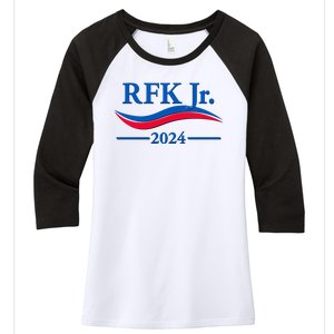 RFK Jr 2024 Election Women's Tri-Blend 3/4-Sleeve Raglan Shirt