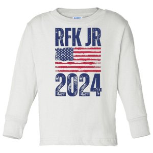 RFK JR 2024 Robert F. Kennedy Jr. For President Toddler Long Sleeve Shirt