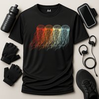 Retro Jellyfish 70s Ocean Sea Beach Animals Jelly Cooling Performance Crew T-Shirt