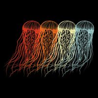 Retro Jellyfish 70s Ocean Sea Beach Animals Jelly Cooling Performance Crew T-Shirt