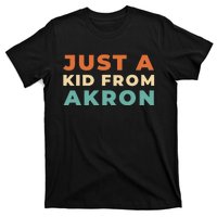 Retro Just A Ki.D From Ohio Akron American Vintage Us City T-Shirt