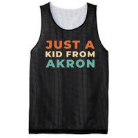 Retro Just A Ki.D From Ohio Akron American Vintage Us City Mesh Reversible Basketball Jersey Tank