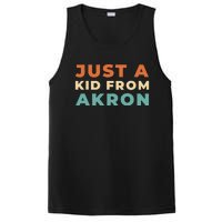 Retro Just A Ki.D From Ohio Akron American Vintage Us City PosiCharge Competitor Tank