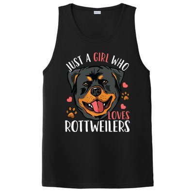 Rottweiler Just A Girl Who Loves Rottweilers Gift PosiCharge Competitor Tank