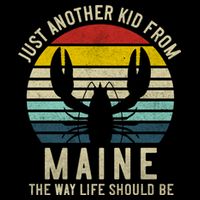 Retro Just A From Maine The Way Life Should Be! Bucket Hat