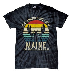 Retro Just A From Maine The Way Life Should Be! Tie-Dye T-Shirt