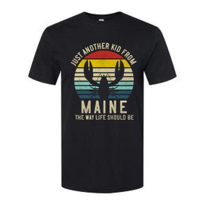 Retro Just A From Maine The Way Life Should Be! Softstyle CVC T-Shirt