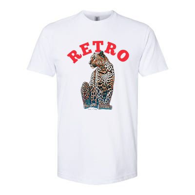 Retro Jaguar Animal Oversized Softstyle® CVC T-Shirt