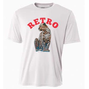 Retro Jaguar Animal Oversized Cooling Performance Crew T-Shirt