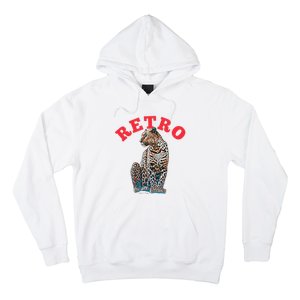 Retro Jaguar Animal Oversized Hoodie