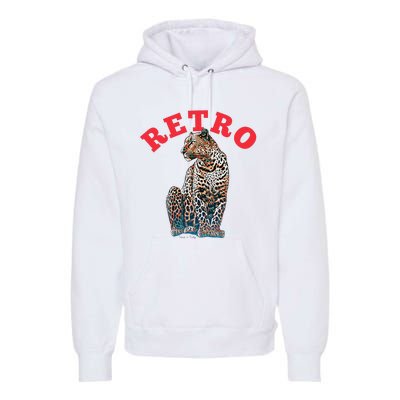 Retro Jaguar Animal Oversized Premium Hoodie