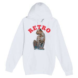 Retro Jaguar Animal Oversized Premium Pullover Hoodie