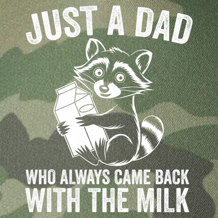 Raccoon Just A Dad Who Always Came Back With The Milk  Legacy Tie Dye Trucker Hat