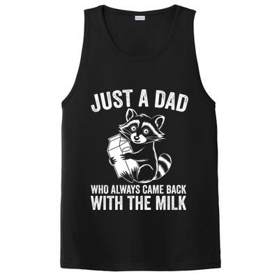 Raccoon Just A Dad Who Always Came Back With The Milk  PosiCharge Competitor Tank