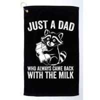 Raccoon Just A Dad Who Always Came Back With The Milk  Golf Towel