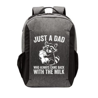 Raccoon Just A Dad Who Always Came Back With The Milk  Vector Backpack