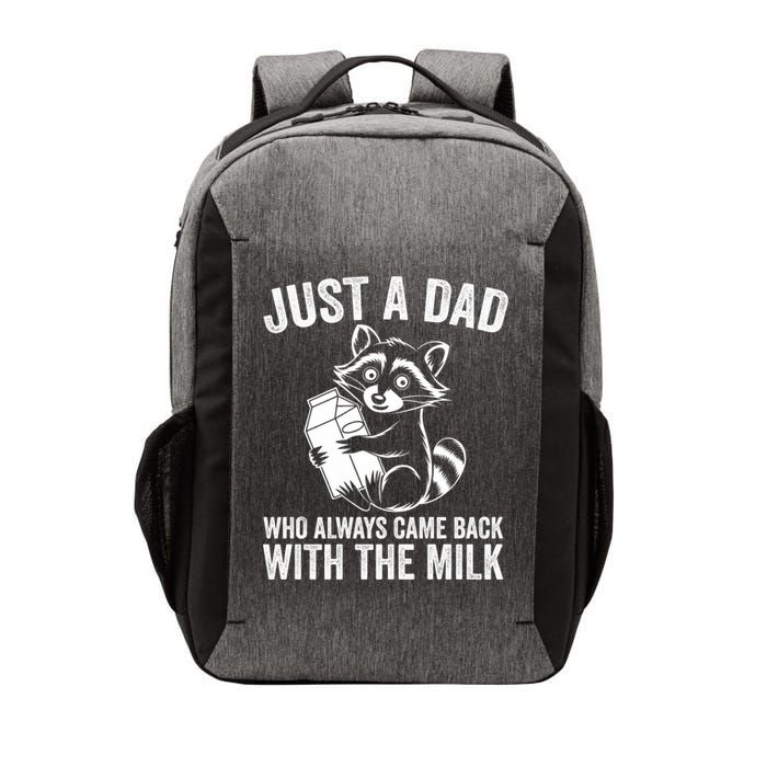Raccoon Just A Dad Who Always Came Back With The Milk  Vector Backpack