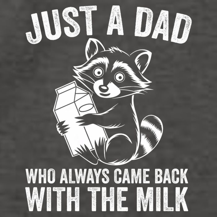 Raccoon Just A Dad Who Always Came Back With The Milk  Vector Backpack