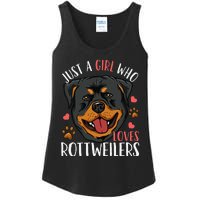 Rottweiler Just A Who Loves Rottweilers Gift Ladies Essential Tank