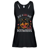 Rottweiler Just A Who Loves Rottweilers Gift Ladies Essential Flowy Tank