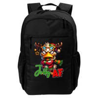 Reindeer Jolly Af Funny Sarcastic Grumpy Duck Christmas Backpack