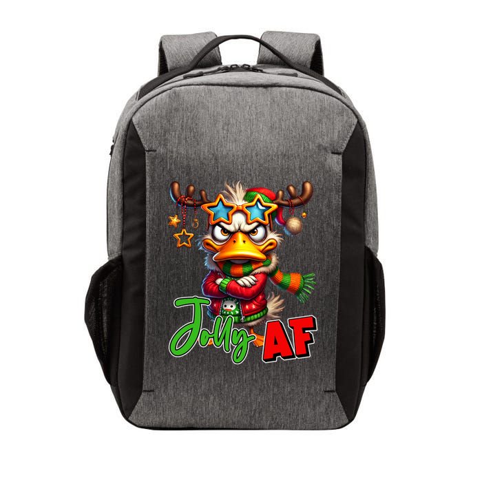 Reindeer Jolly Af Funny Sarcastic Grumpy Duck Christmas Vector Backpack