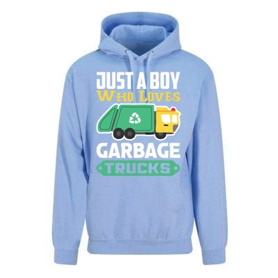 Recycling Just A Who Loves Garbage Trucks Gift Unisex Surf Hoodie