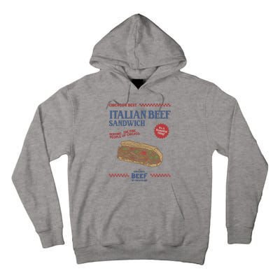 Retro Jeremy Allen White Italian Beef Sandwich Tall Hoodie