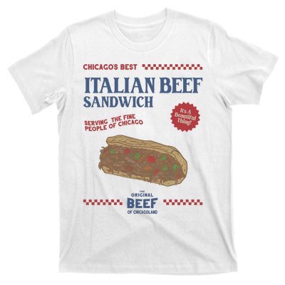 Retro Jeremy Allen White Italian Beef Sandwich T-Shirt