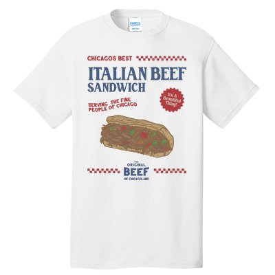 Retro Jeremy Allen White Italian Beef Sandwich Tall T-Shirt